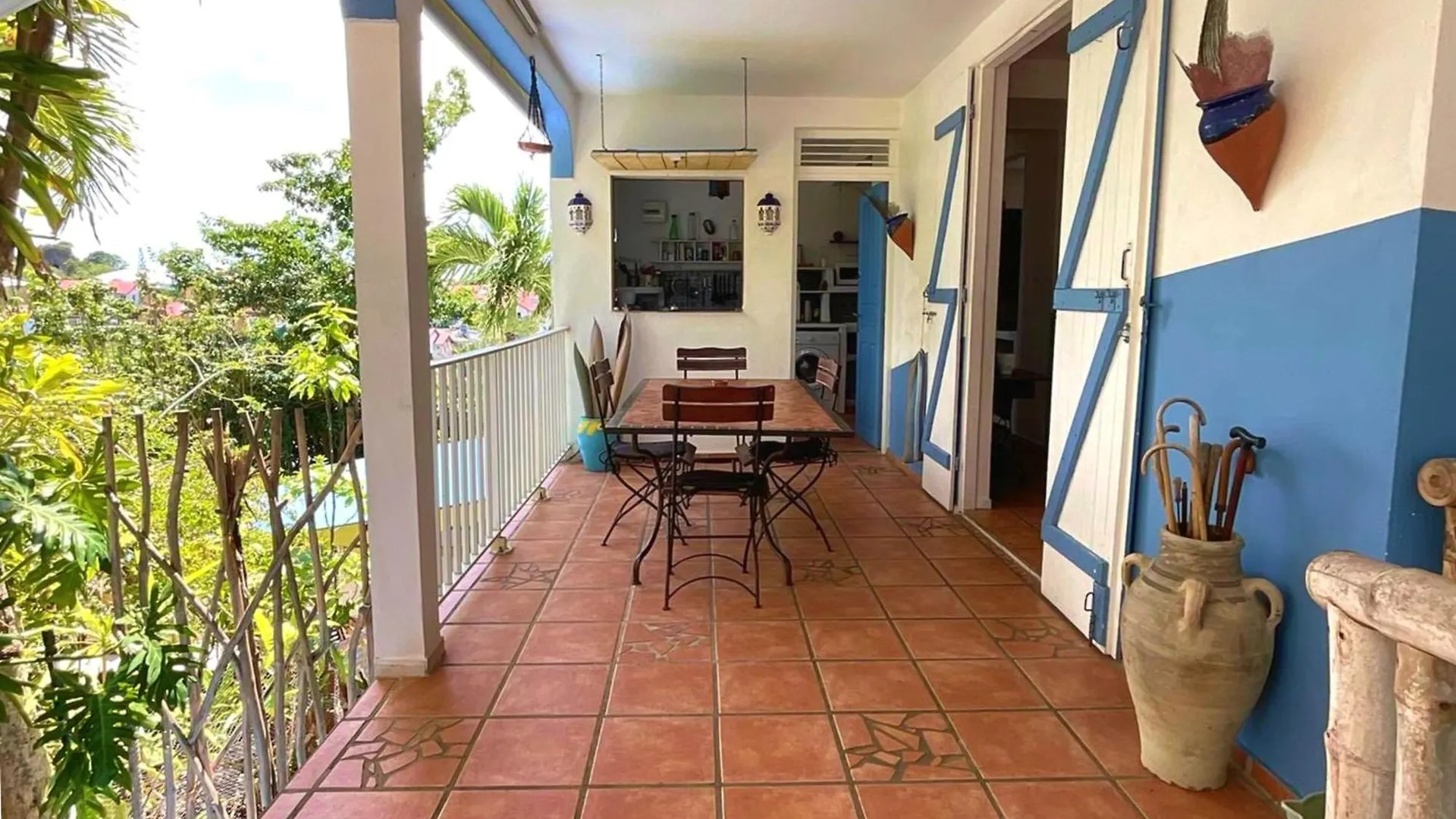 Villa Ti Bwa Carbet Cosy Semi-Exterieur Avec Toit Terrasse à Sainte-Anne
